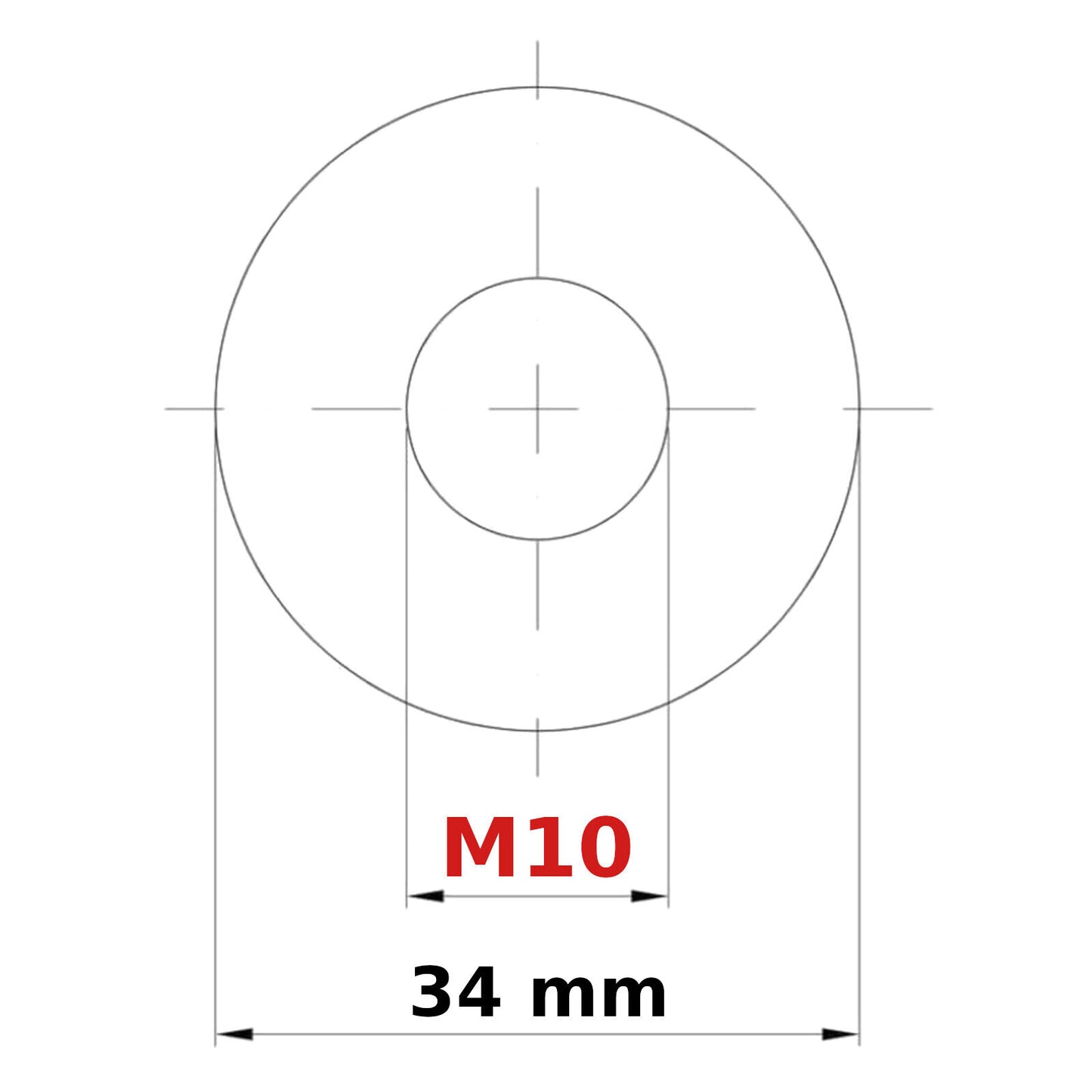 M10 PENNY REPAIR MUDGUARD WASHERS BRIGHT ZINC PLATED DIN 440 WIDE THICK WASHER