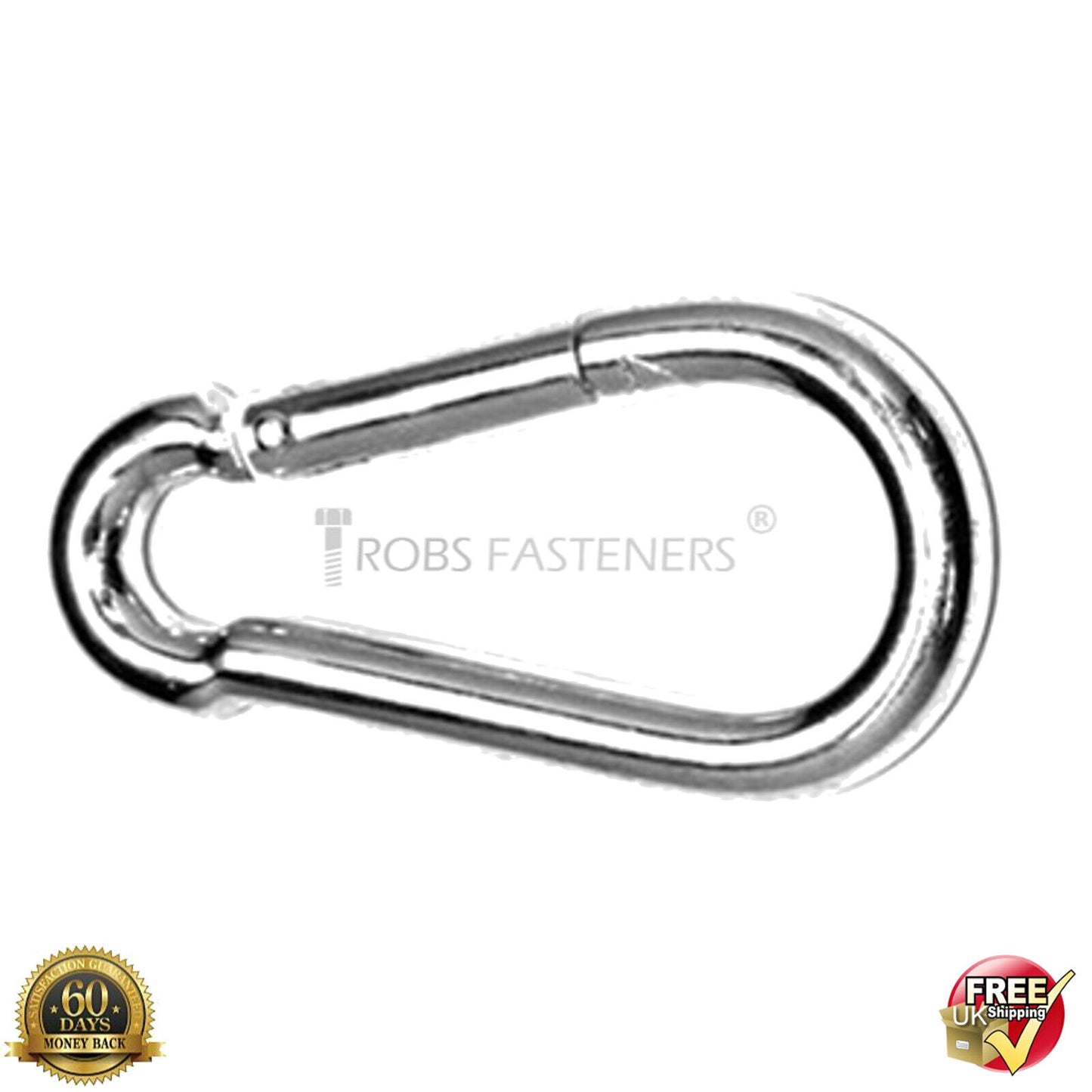 Carabiner Clip Snap Hook Spring Karabiner Clips Locking Carbin 4,5,6,7,8,9,10 mm