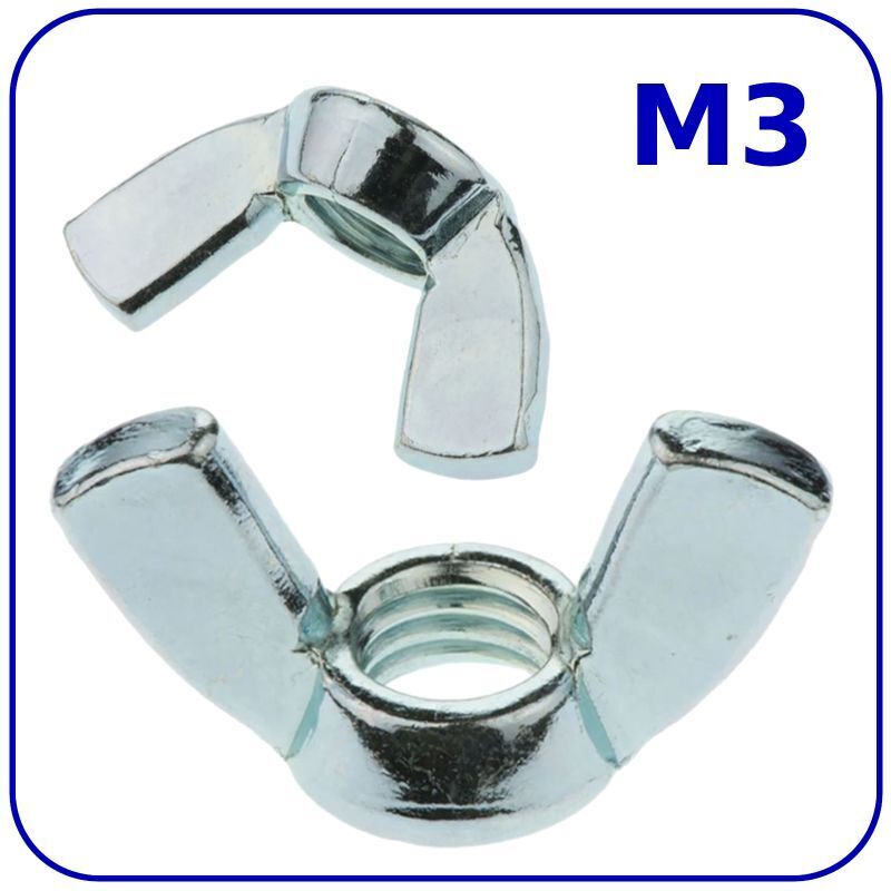 M3 (3mm) NUTS WING DIN 315