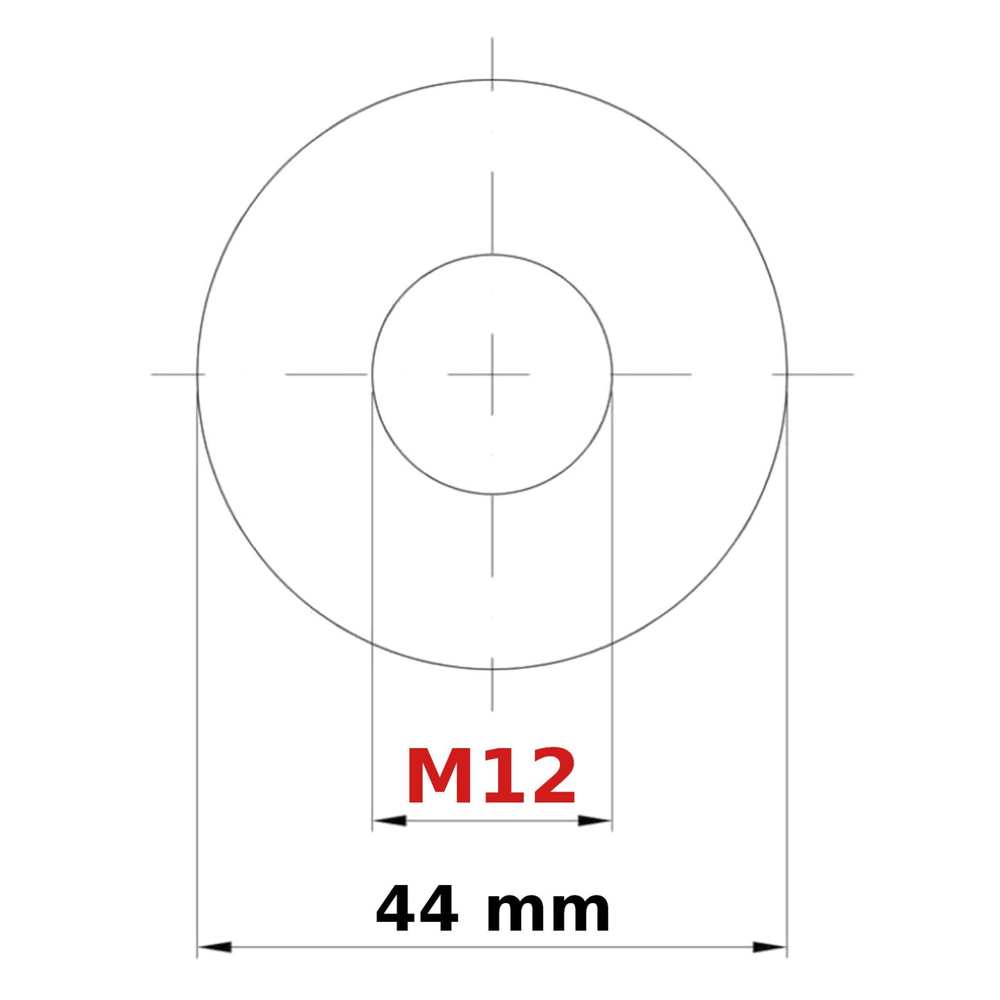 M12 PENNY REPAIR MUDGUARD WASHERS BRIGHT ZINC PLATED DIN 440 WIDE THICK WASHER