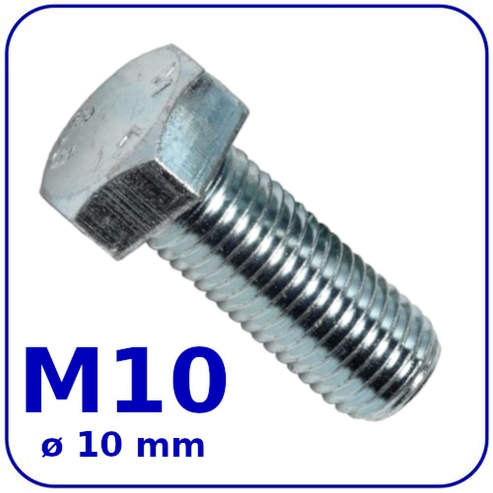 M10 HEX HEAD SETSCREWS FULLY THREADED DIN 933