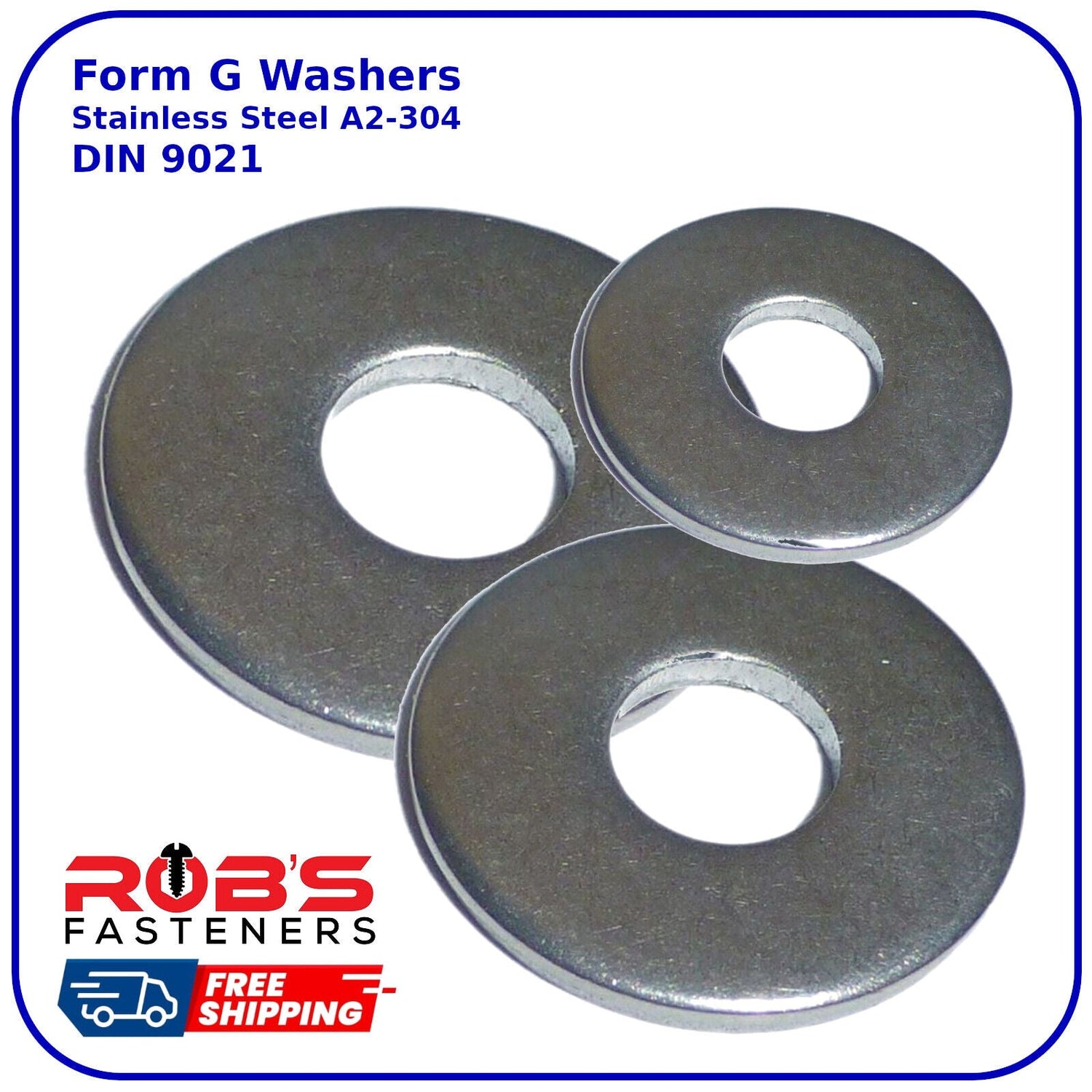 Washers FORM G Stainless Steel