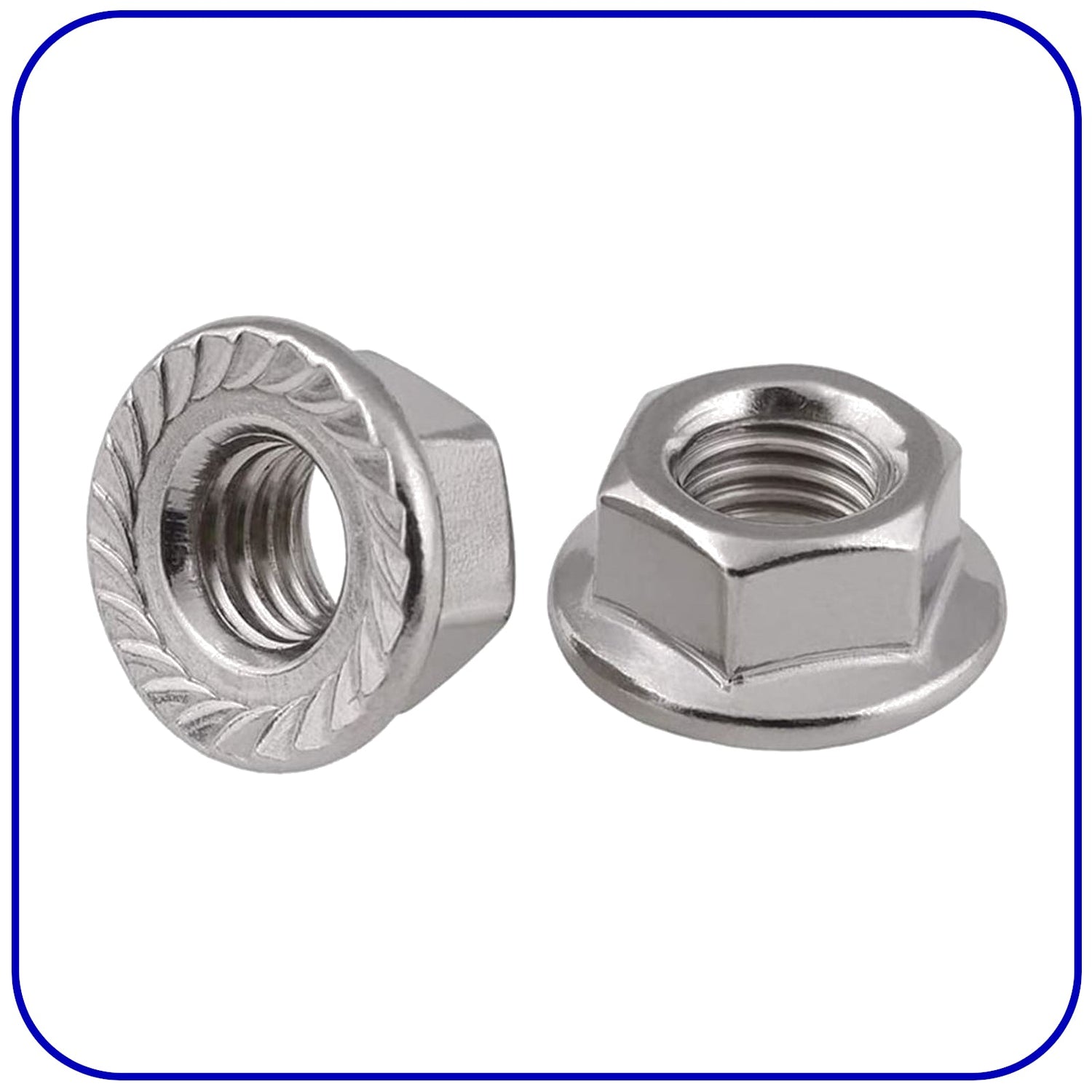 Nuts FLANGE SERRATED