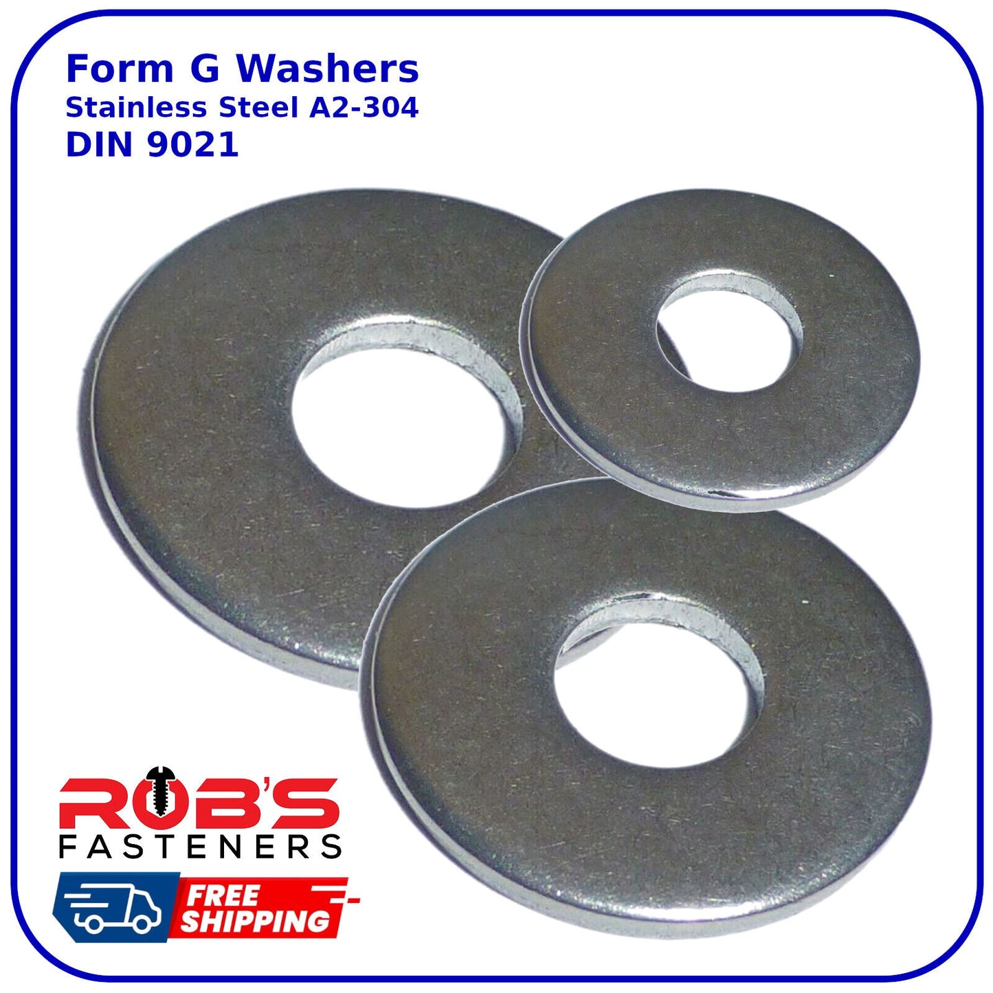 Washers Stainless Steel A2-304 Wide Thick Large Size M12 Form G Flat Penny Repar