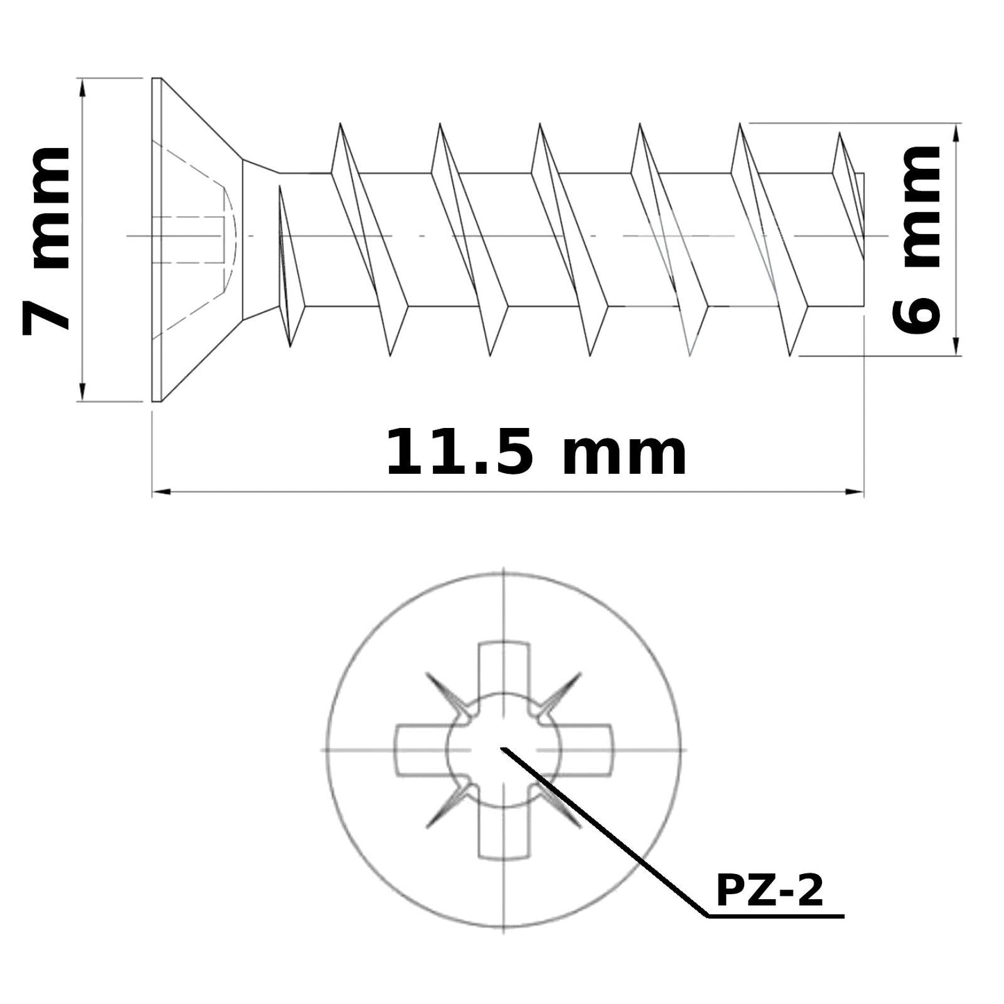6 mm FURNITURE SCREWS MOUNTING DRAW RUNNERS HINGES POZIDRIV FLAT HEAD EURO SCREW