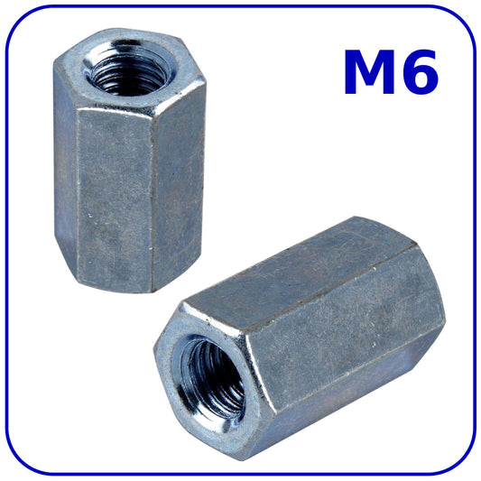 M6 (Length 18 mm) NUTS LONG DIN 6334