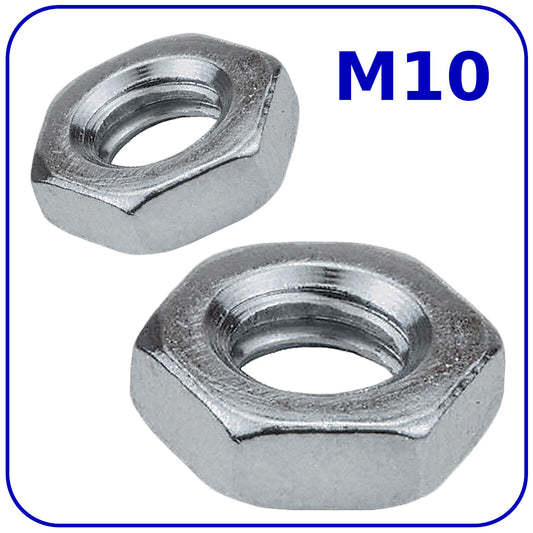 M10 (10mm) NUTS HALF DIN 439