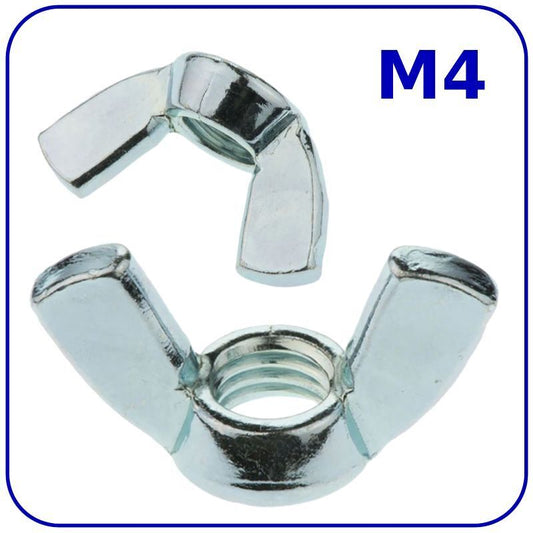 M4 (4mm) NUTS WING DIN 315