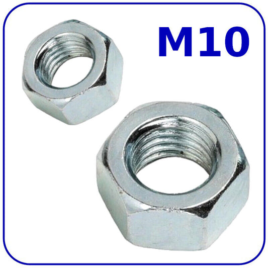 M10 (10mm) NUTS FULL DIN 934 GRADE 8