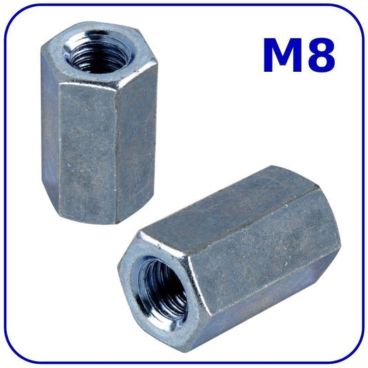 M8 (Length 24 mm) NUTS LONG DIN 6334