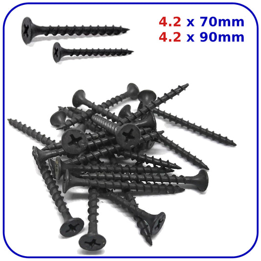 4.2mm Drywall Screws Plasterboard Screw Bugle Head Coarse Thread Black Phosphate