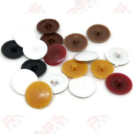 Screw Caps Covers Pozi Head PZ2 Push Fit Furniture Black White Grey Brown Spax