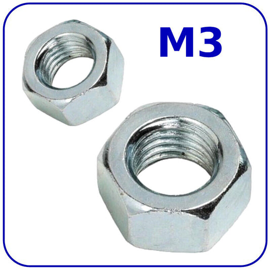 M3 (3mm) NUTS FULL DIN 934 GRADE 8