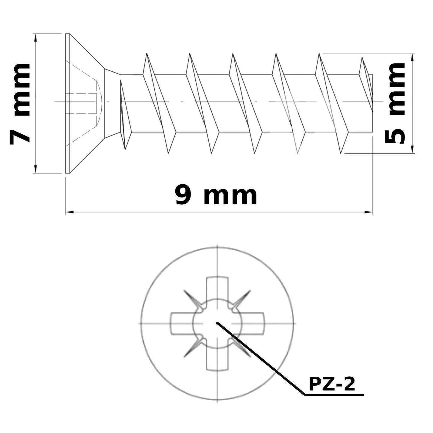 5 mm FURNITURE SCREWS MOUNTING DRAW RUNNERS HINGES POZIDRIV FLAT HEAD EURO SCREW