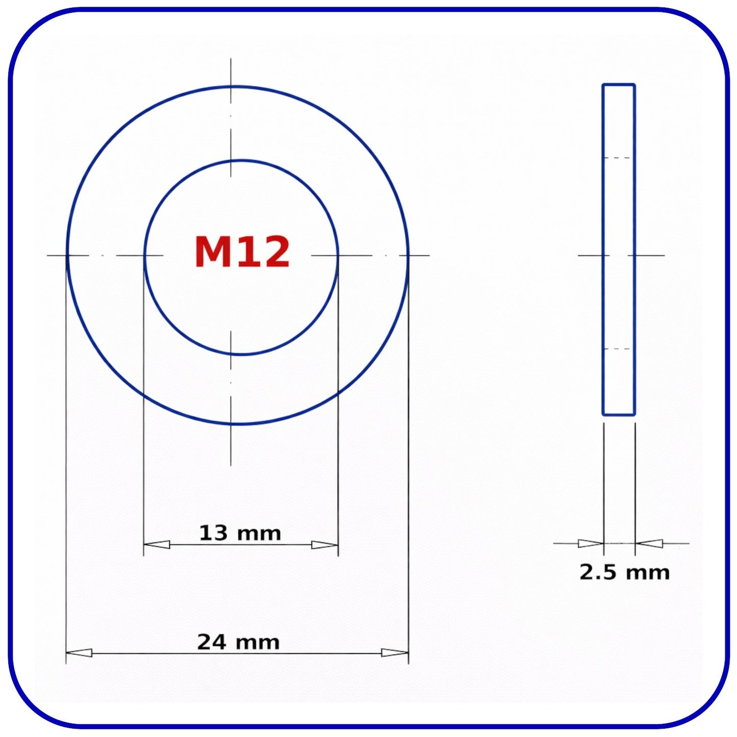 M12 Hex Head Set Screws Bolts Nuts and Washers Zinc Plated Fully Threaded DIN933