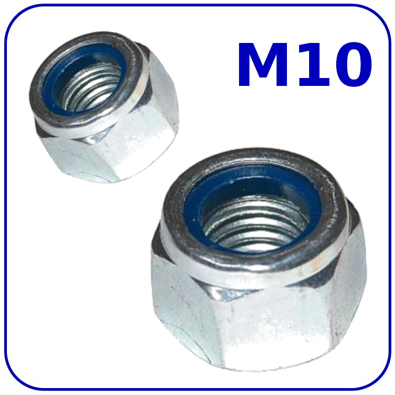 M10 NUTS NYLON INSERT DIN 985